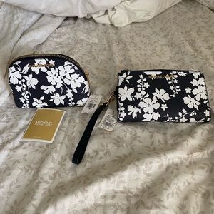 Michael Kors wallet and cosmetic pouch